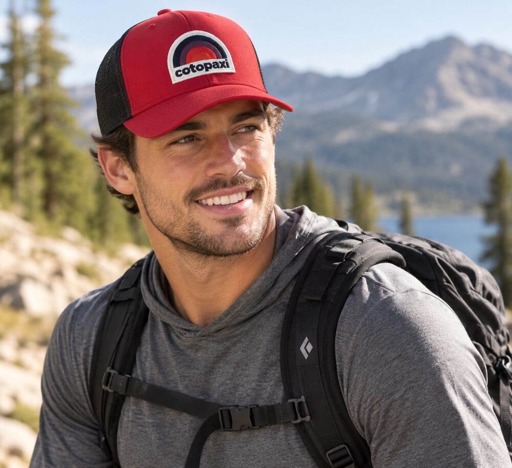 Cotopaxi Trucker Hat OS Red, Black & White NWOT Outdoors Gorpcore Casual